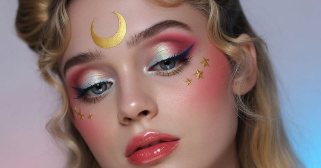 cosplay vs. everyday sailor moon makeup