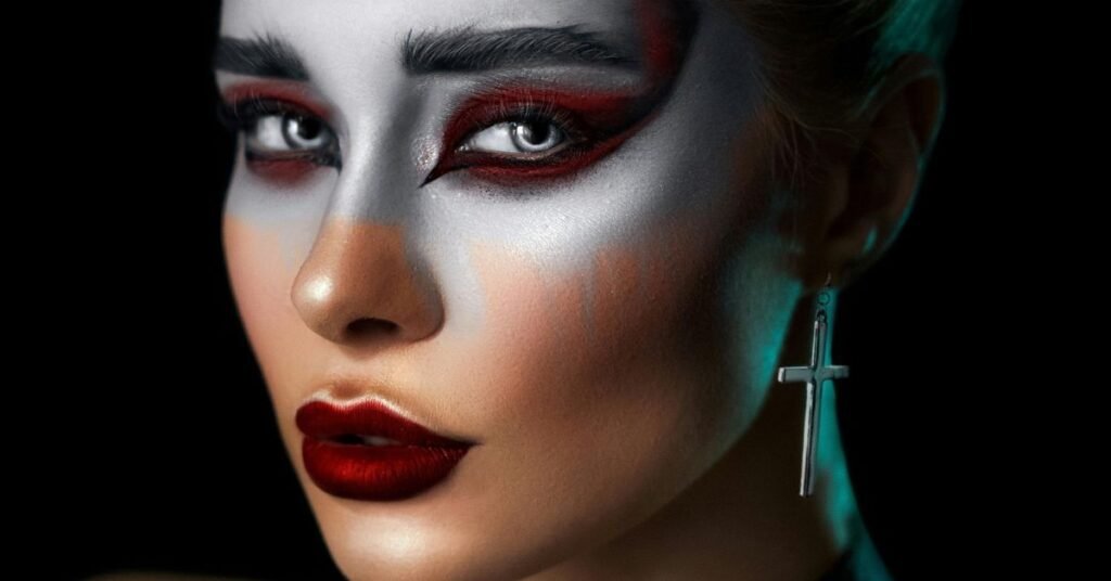 simple goth eye makeup step by step