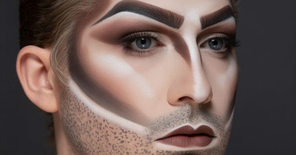 drag king makeup